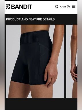 Bandit stamina-V high waist compression short 5”